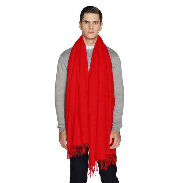 Red Alert Wool Shawl  Scarflings® Sheer Sophistication   