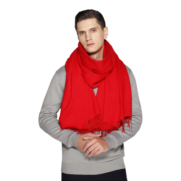 Red Alert Wool Shawl  Scarflings® Sheer Sophistication   