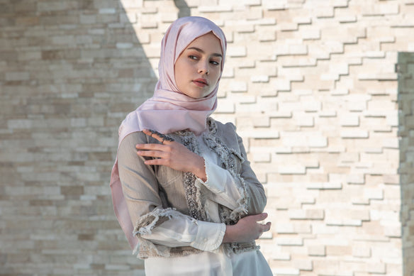 Dahlias of Florence Luxury Hijab  Scarflings   