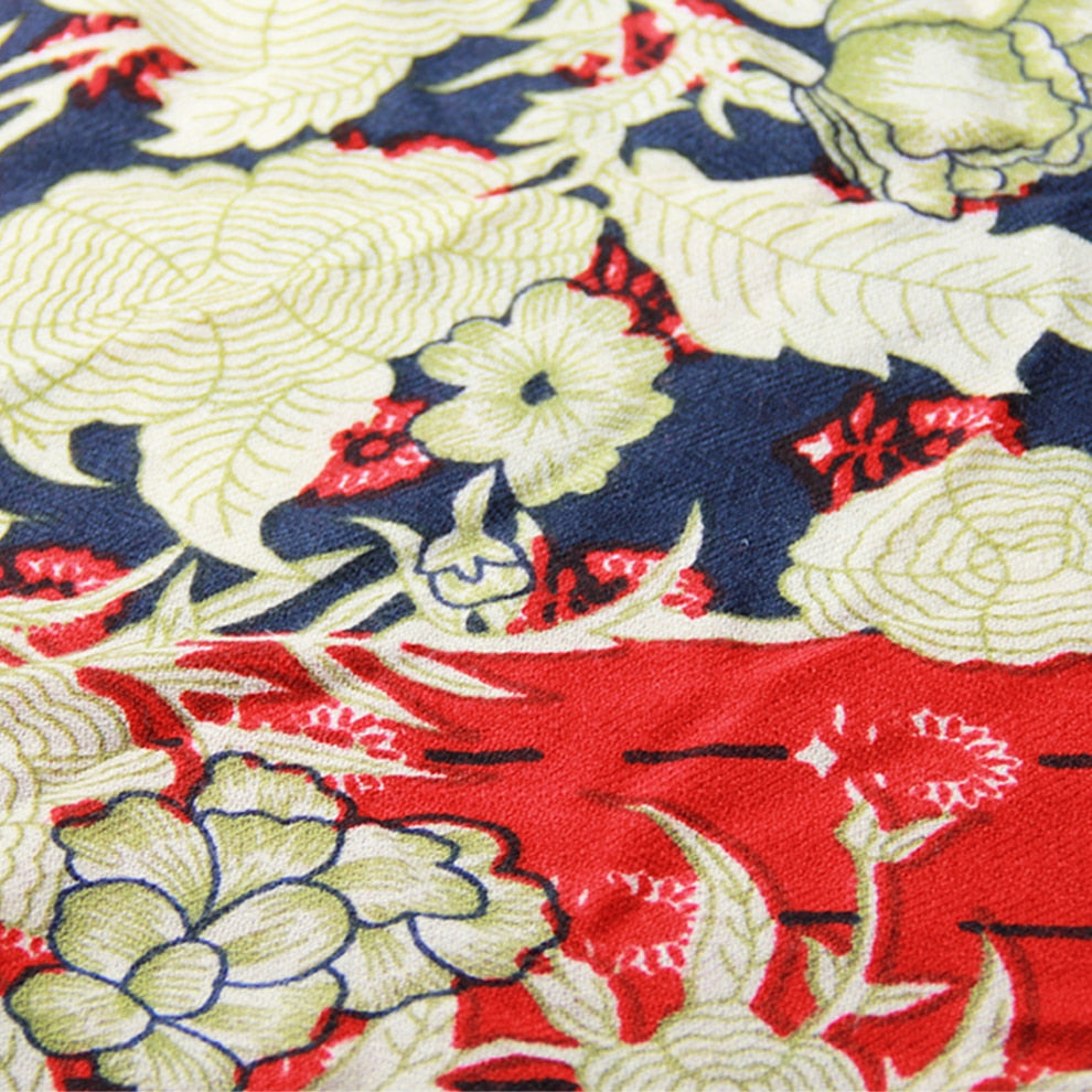 Oriental Florals Wool Shawl  Scarflings   