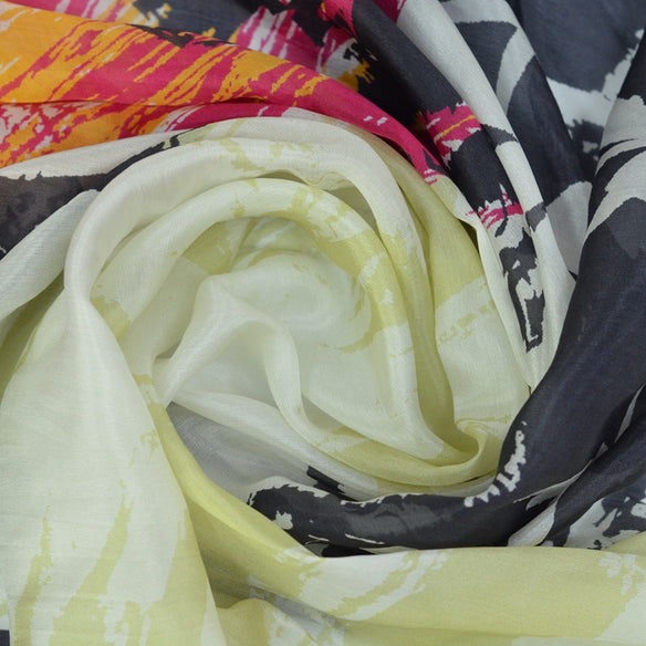 Swirling Forest Silk Scarf  Scarflings® Sheer Sophistication   
