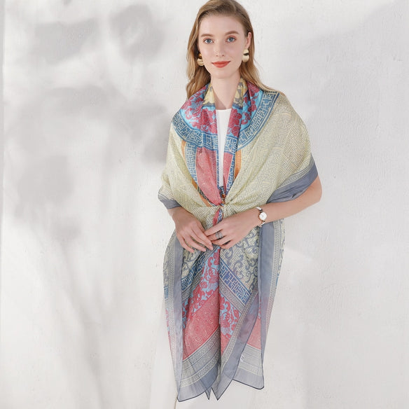 Floral Myth Silk Scarf  Scarflings® Sheer Sophistication   