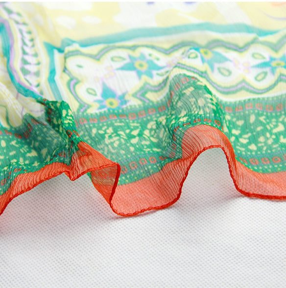 Ocean Paradise Silk Scarf  Scarflings® Sheer Sophistication   