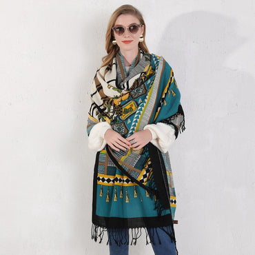 Bohemian Mystery Wool Shawl  Scarflings® Sheer Sophistication   