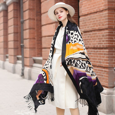 Leopard Love Wool Shawl  Scarflings® Sheer Sophistication   